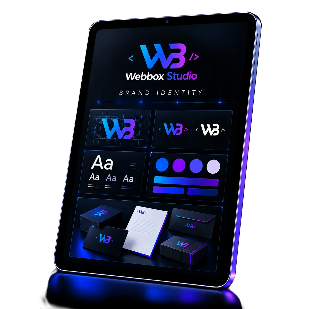 Δείγματα εταιρικής ταυτότητας Webbox Studio