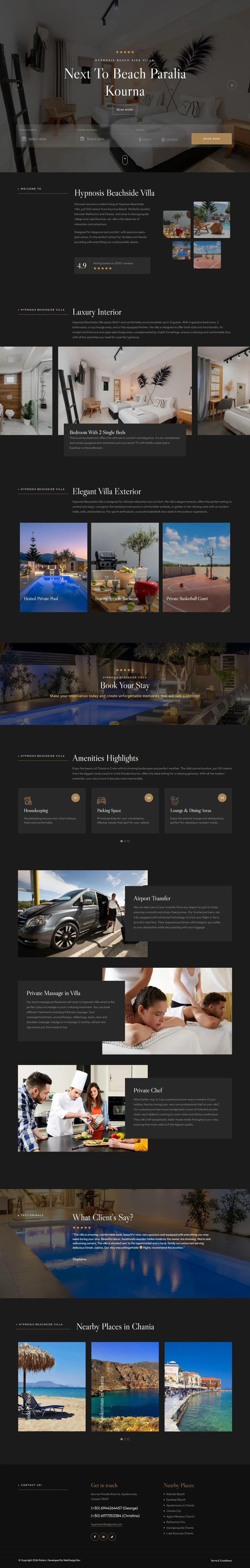 Hypnosis Beachside Villa